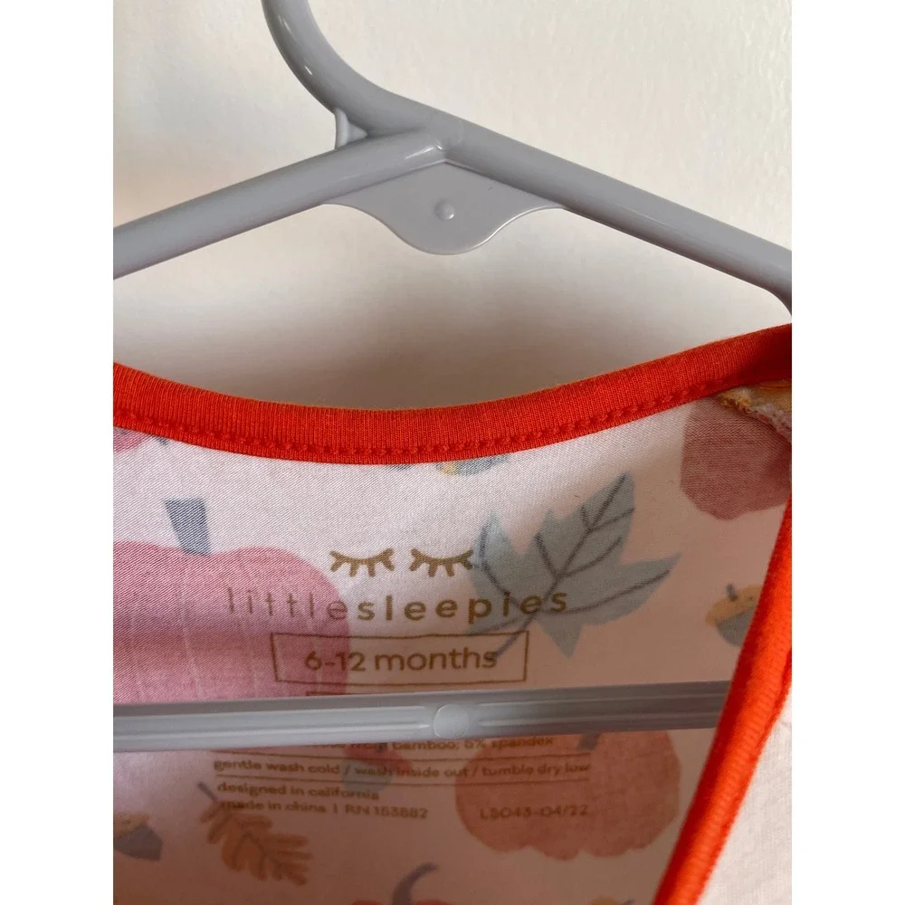 Little Sleepies Pumpkin Bamboo Zippy 6-12 Months